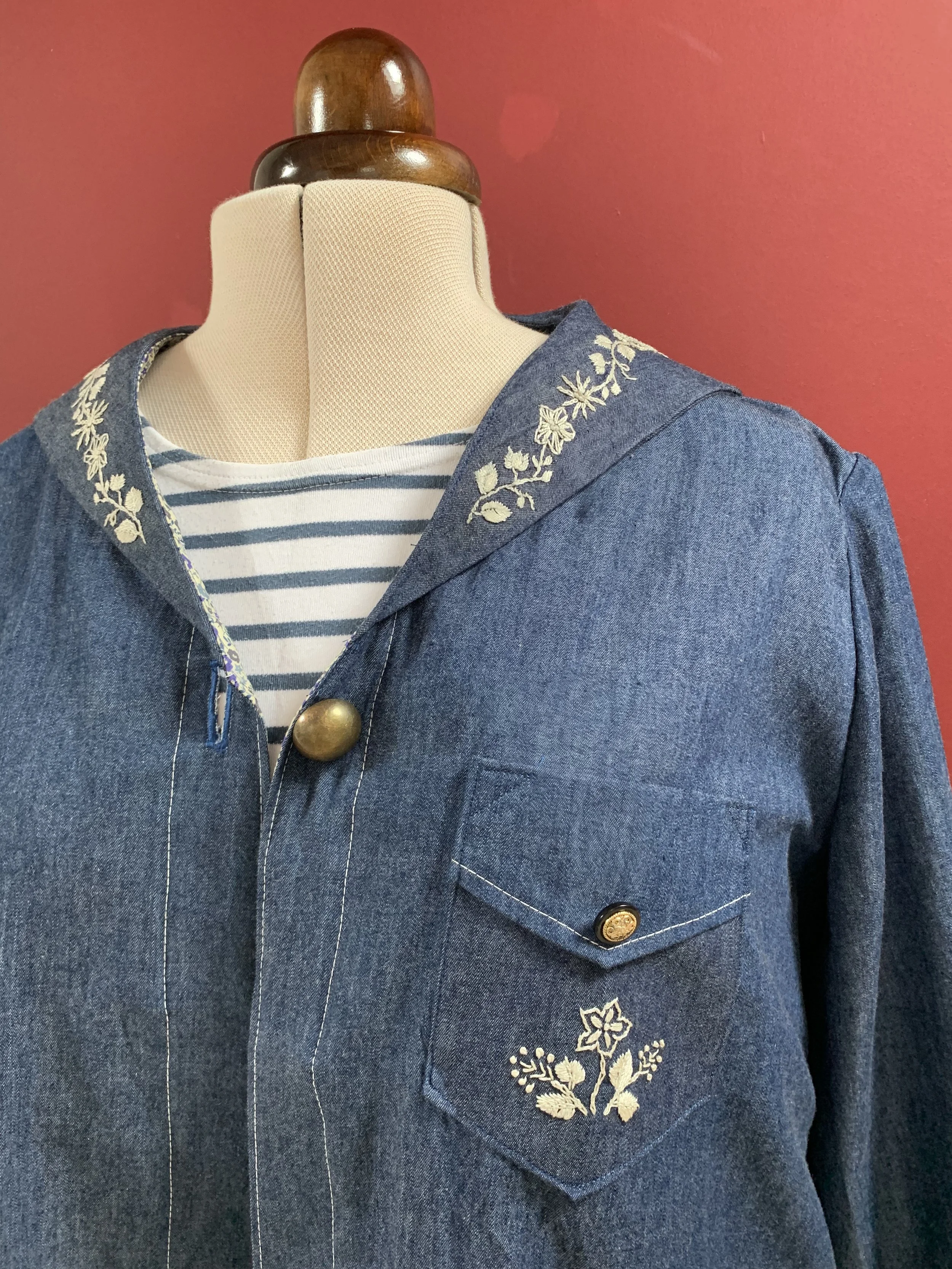 Making an embroidered sailor collar jacket — Ruby Seppings